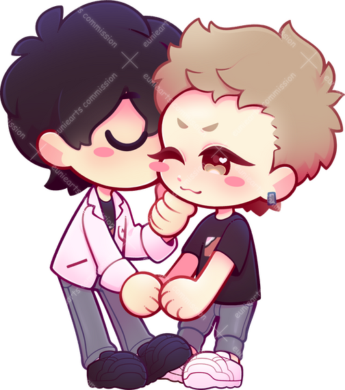 2024 : Chibi (x2) commission for fudomekimo on Instagram! Characters: He Tian &amp; Mo Guan Shan (19 Days)